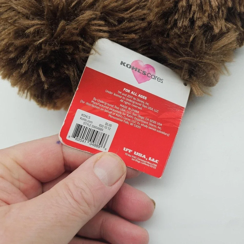 Kohl's Cares Star Wars Chewbacca‎ Plush Stuffed Toy Small Brown Soft Cute